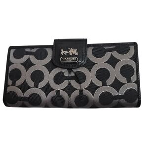 COACH Women's Wallet in Black and Gray